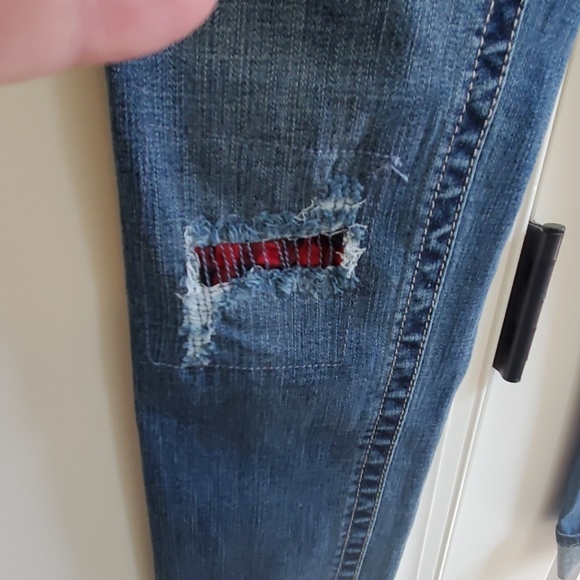 nwt womens sz 4 c est 1946 denim Jean's patchwork - Picture 3 of 5